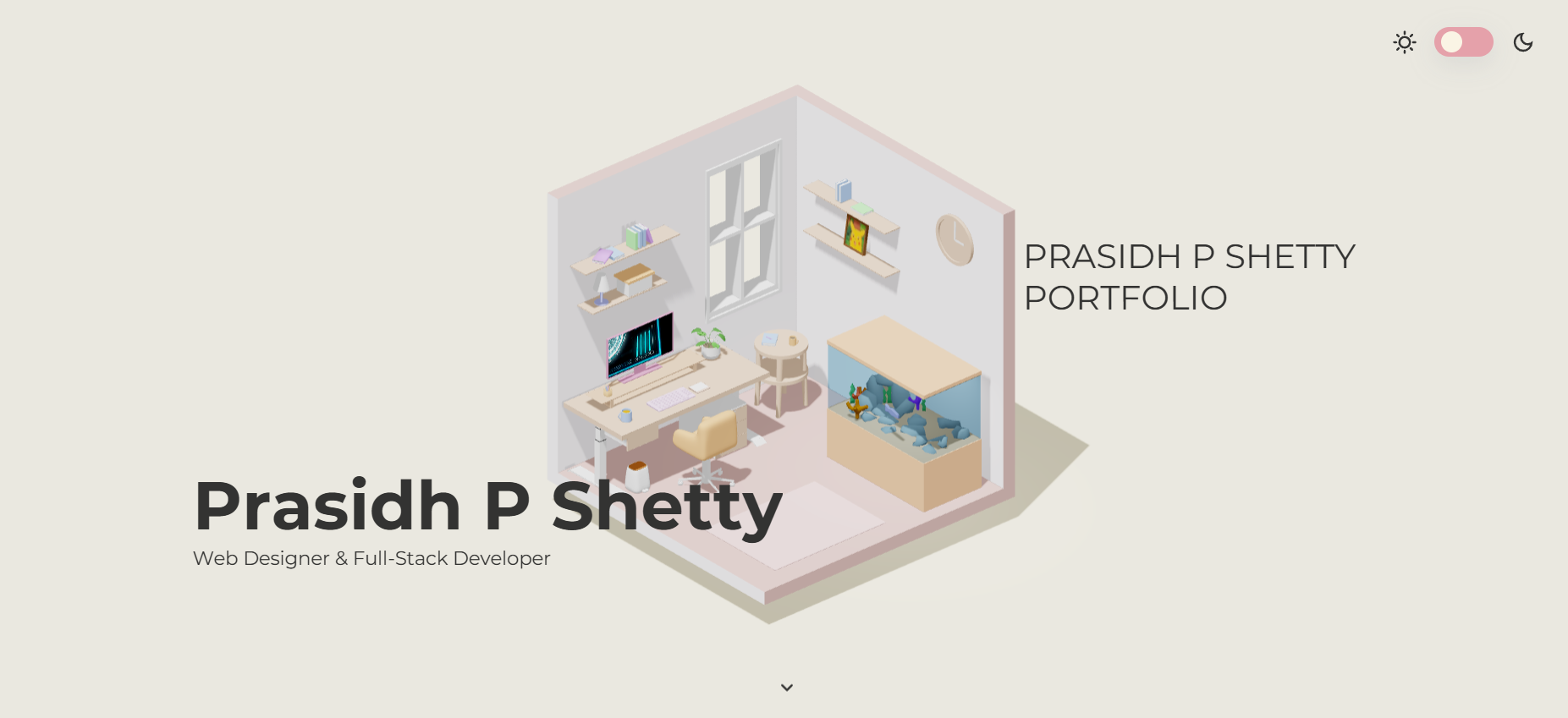 Portfolio Website v7 Screenshot